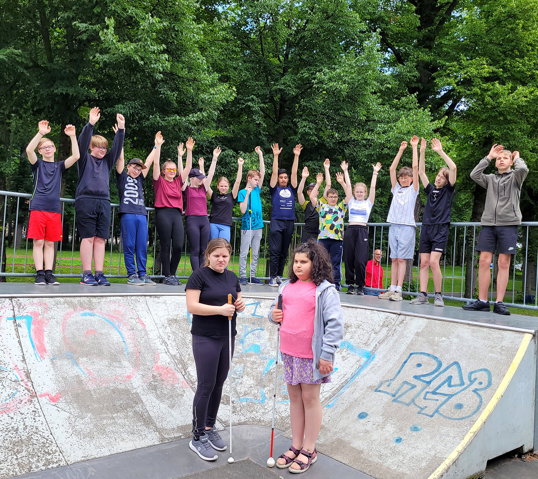 Schüler beim Aktionstag